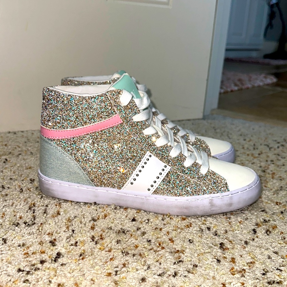 Nine West sparkle sneakers